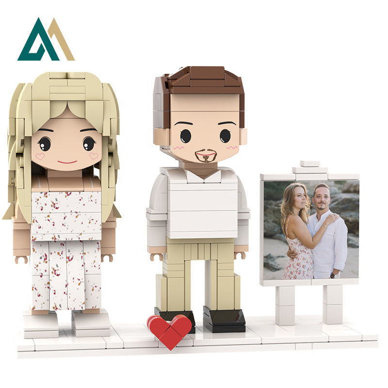 Building Blocks DIY Portrait Action Figure-Valentine's Day/Birthday/Confession/To Family