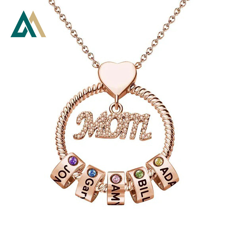 12 Birthstone Necklace For Mom