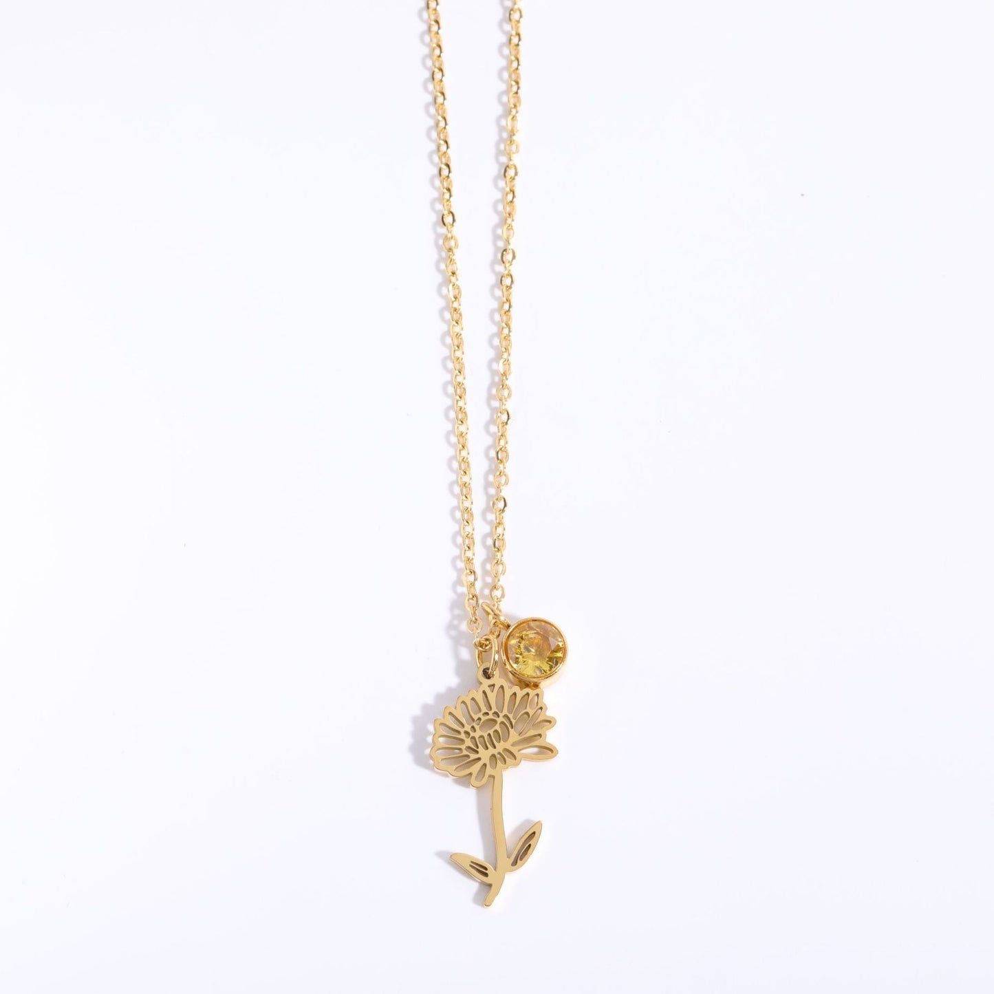 Bracciale con pendente in zircone fiore di luna