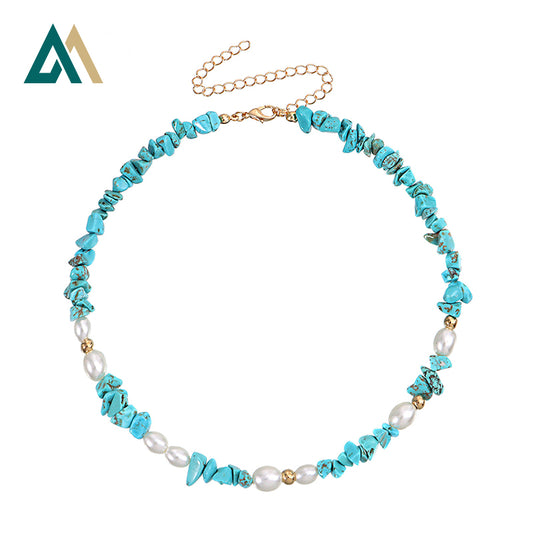 Collier Bracelet Bohème Turquoise