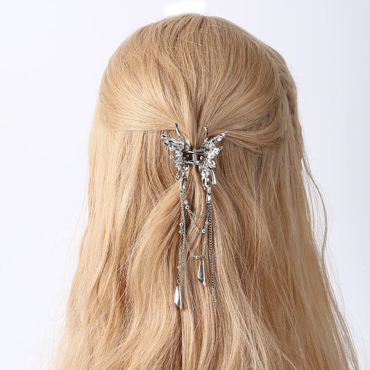 Metal butterfly hair clip
