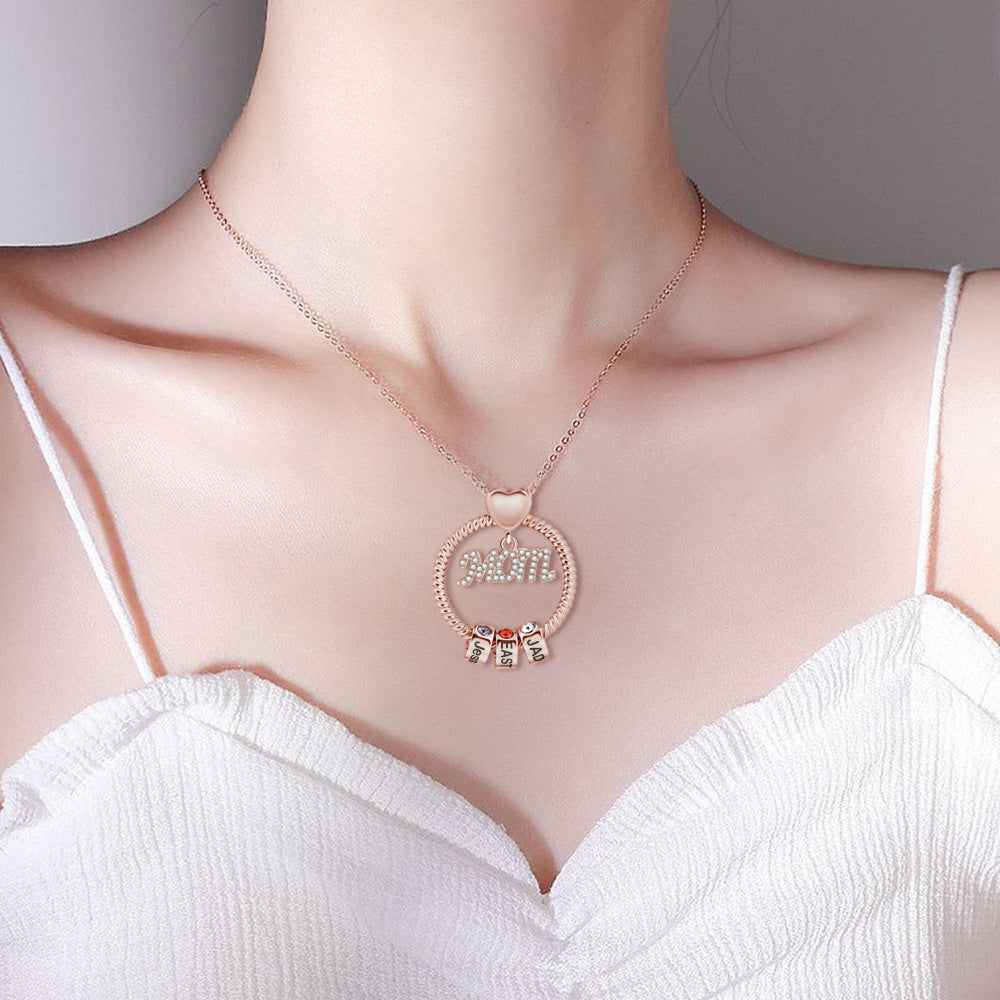 12 collier de pierre de naissance pour maman