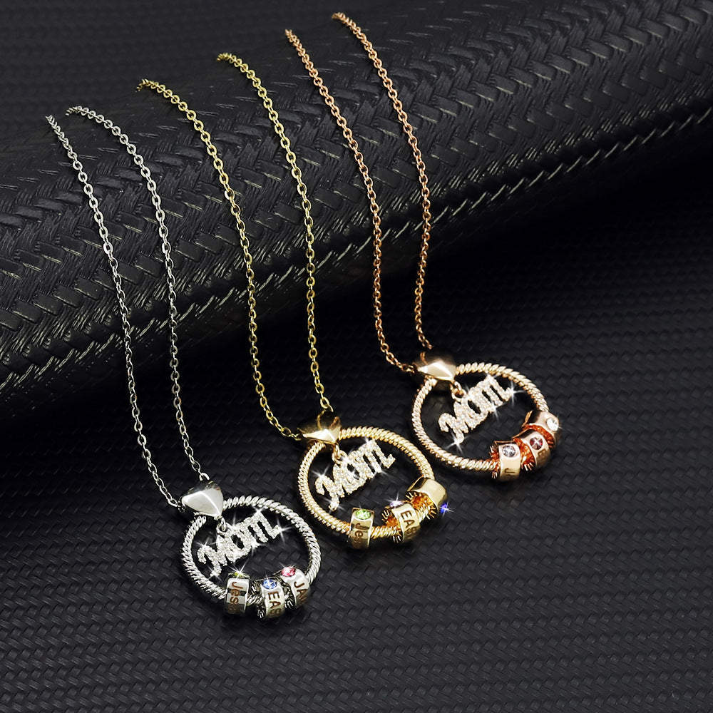 12 collier de pierre de naissance pour maman