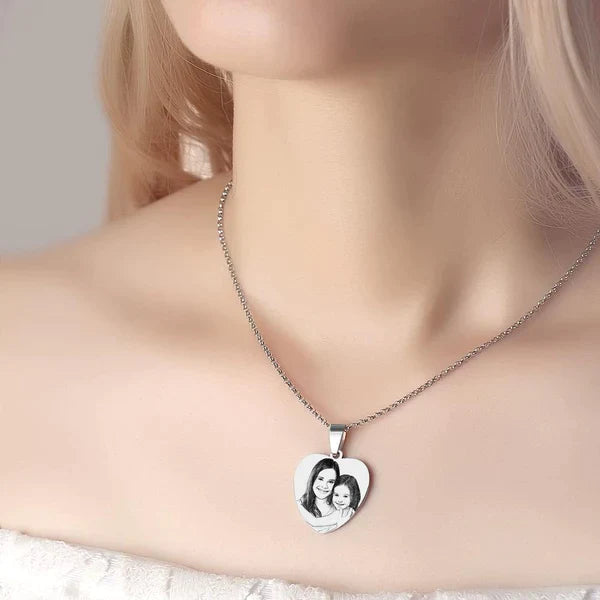 AUROLARA's Custom Engraved Necklace - "Heart Of Love"