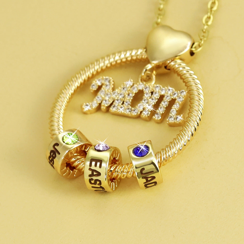 12 collier de pierre de naissance pour maman