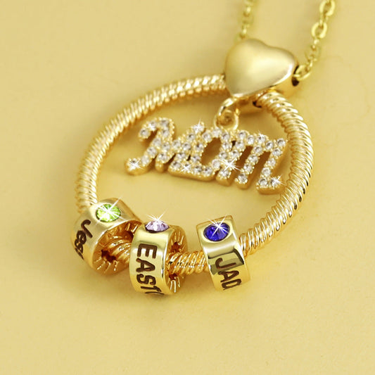 12 Birthstone Necklace For Mom