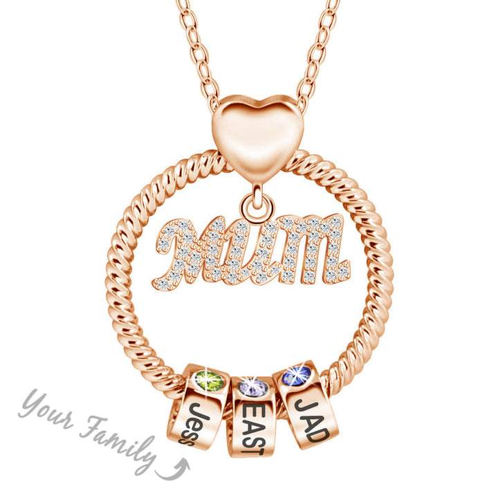 12 collier de pierre de naissance pour maman