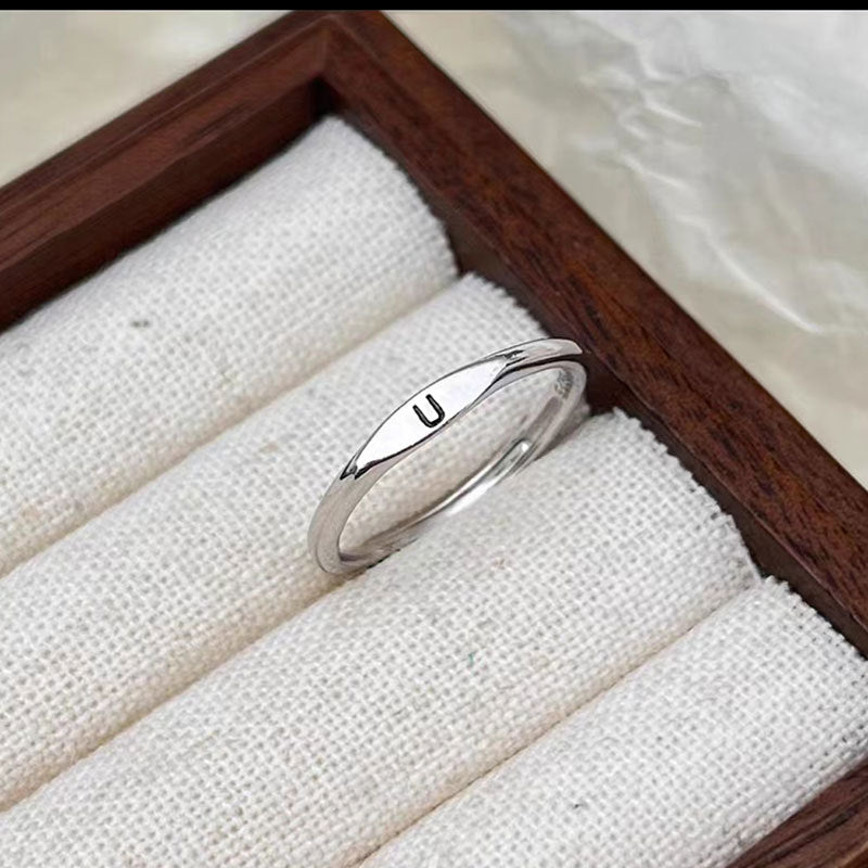 Hand-made Resizable Ring(100% pure silver)