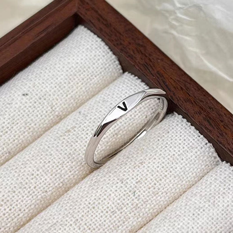 Hand-made Resizable Ring(100% pure silver)